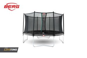 טרמפולינה BERG מהולנד קוטר 3.8 מטר אפור