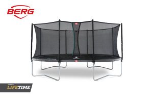 טרמפולינה אובלית של חברת BERG מהולנד 3.45 על 5.20 מטר אפור