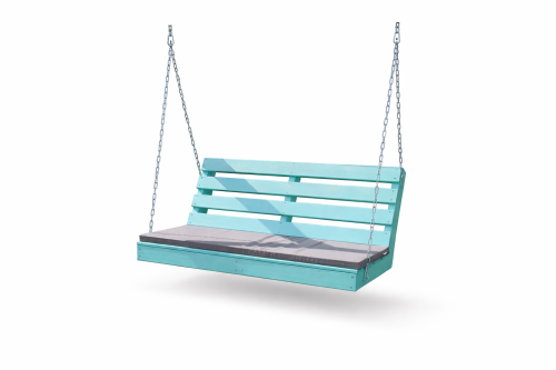 ספסל נדנדה מעץ לתליה במרפסת / פרגולה דגם סנטוריני