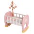 עריסת נדנדה לבובה Baby Nurse כולל מובייל של חברת Smoby מצרפת (לא כולל בובה)