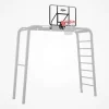 PlayBase באורך 2.4 מטר כולל סל כדורסל מונקי בר סולם טיפוס טרפז וזוג טבעות של חברת Berg מהולנד