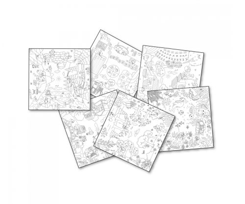 Smoby Kid Colouring – דפי צביעה XXL לילדים (10 דפים)