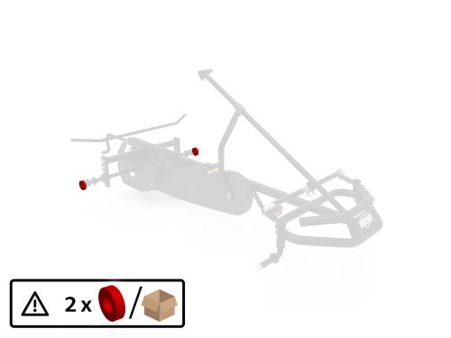 זוג טבעות אדומות לגלגל אחורי לדגמי BERG XL B.Super