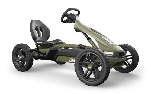 מכונית קארטינג פדלים של חברת Berg מהולנד דגם Rally Jeep Cherokee לגיל 4-12