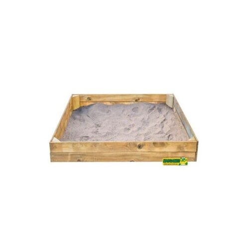 ארגז חול מעץ MASGAMES BASIC M כולל כיסוי – 120×120 ס״מ