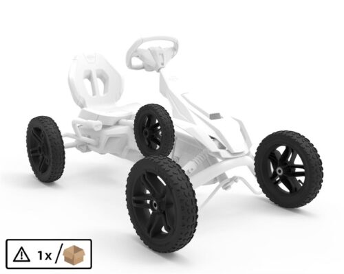 גלגל קומפלט שחור שטח 12.5x2.50-9 לקארט BERG Rally DRT / Jeep